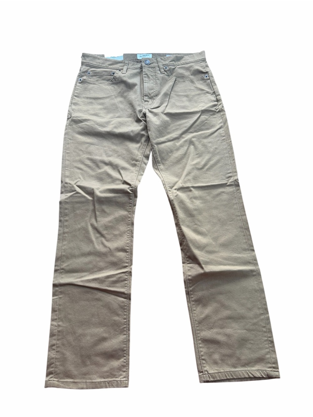 NWT Goodfellow & Co Men's Slim Fit Stretch Chino Pants Brown Khaki Casuals 32x30